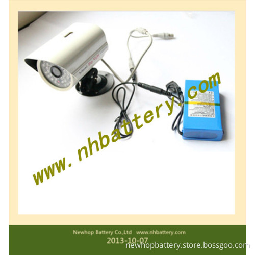 12V Lithium Polymer Battery Pack 9800mAh UPS for LED Strip CCTV Camera